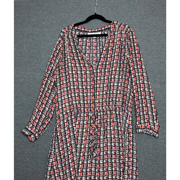 Daniel Rainn | Women's Multicolor Abstract Vibrant Print Lined Dress | Medium - Picture 1 of 3